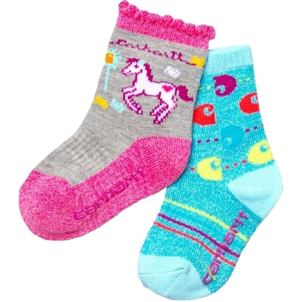 𝅺CARHARTT Girls Grippy Sock 2 Pack